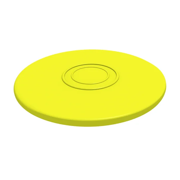 Yellow flying disk — Stock Photo, Image