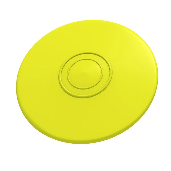 Желтый лётный диск — стоковое фото