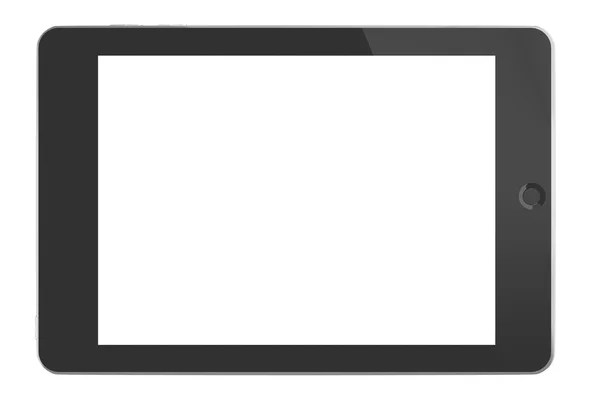 (3d render ile boş perde tablet bilgisayara)