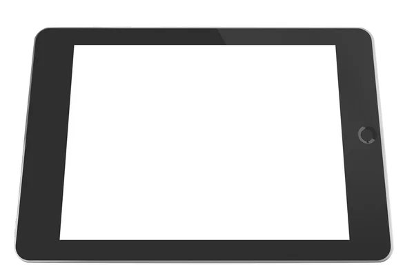 (3d render ile boş perde tablet bilgisayara)