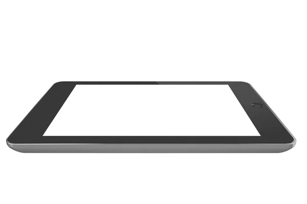 Computer-Tablet (3D-Renderer mit leerem Bildschirm) — Stockfoto