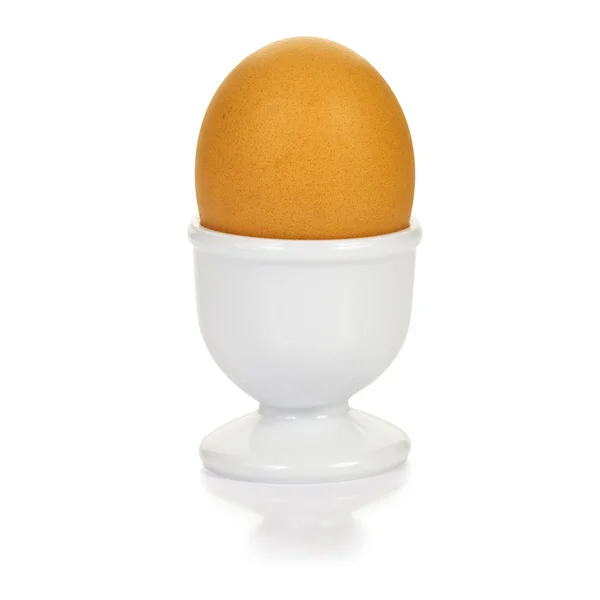 Αυγό σε μια αυγοθήκη. — Φωτογραφία Αρχείου