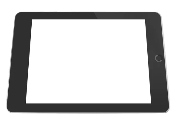 (3d render ile boş perde tablet bilgisayara)