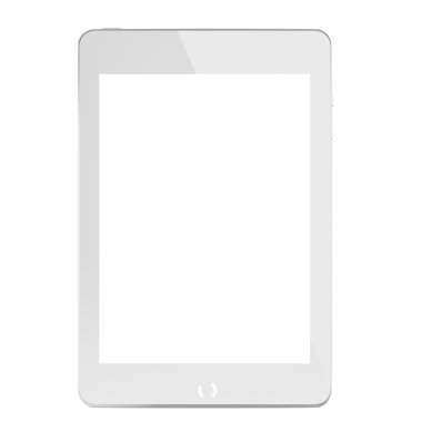 beyaz bilgisayar tablet.