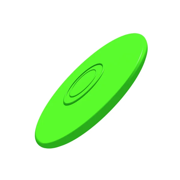 Disco voador verde . — Fotografia de Stock
