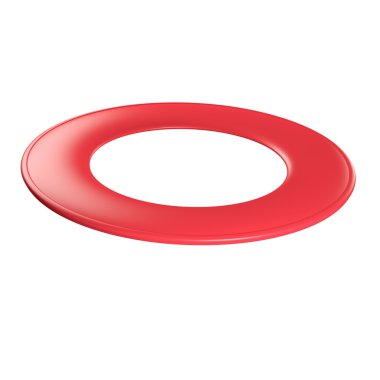 Kırmızı uçan disk - halka tipi.