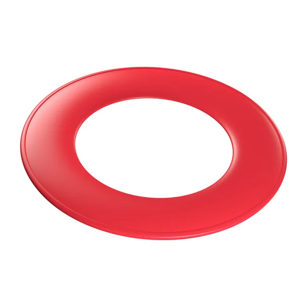 Disco voador vermelho - tipo de anel . — Fotografia de Stock