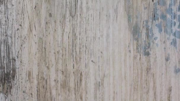 Painted Wooden Board Old Wooden Fence Wooden Parquet Laminate Floor — Vídeos de Stock