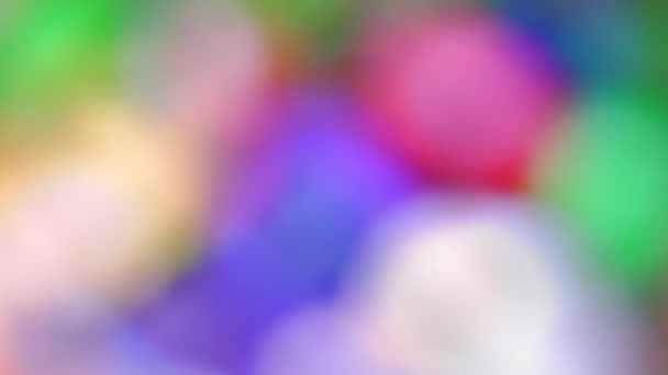 Defocused Rainbow Color Bokeh Abstract Rainbow Background Abstract Multicolored Bokeh — Stock video
