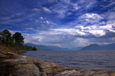 su yüzeyi, Norveç, Kuzey, barış, peyzaj, manzarası