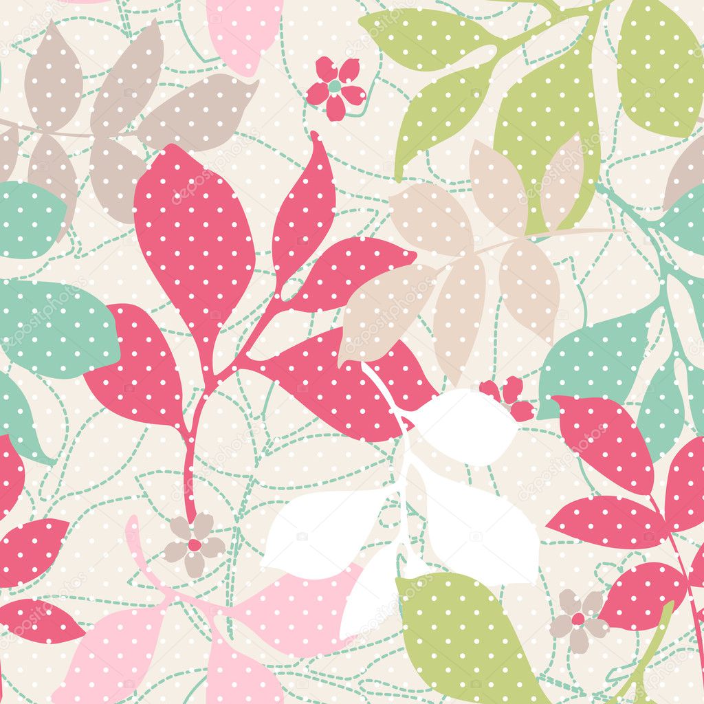 seamless leaves background
