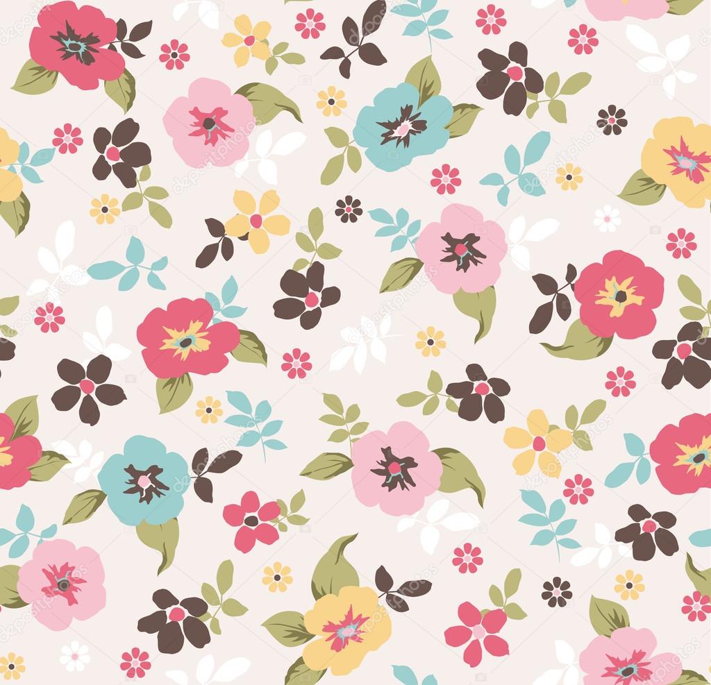 spring floral seamless pattern