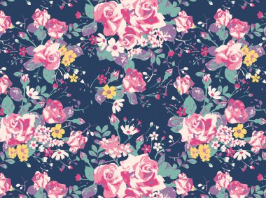 Klasik gül desenli arkaplan