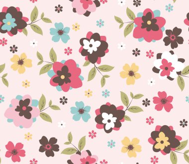 Kusursuz çiçek desenli arkaplan