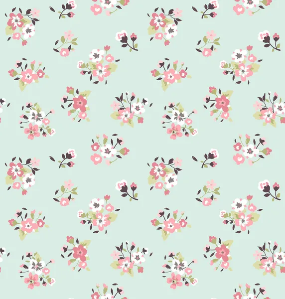 Dikişsiz minik sevimli çiçek desen arka plan