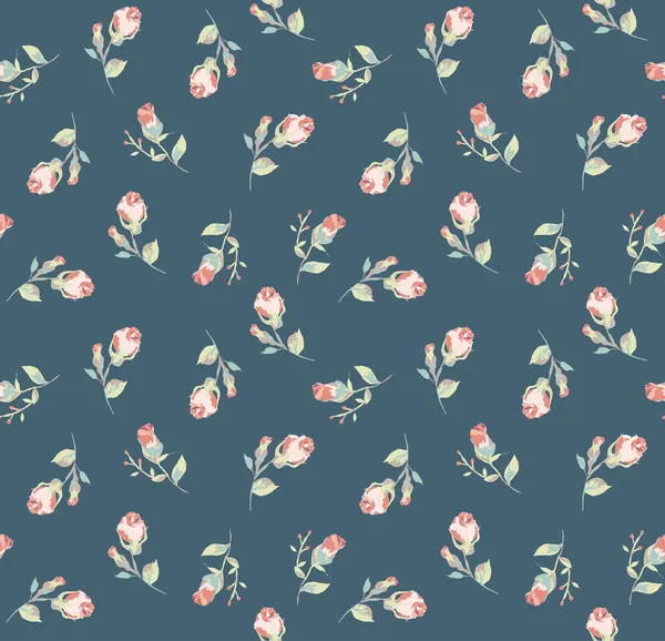 koyu renk arka plan üzerinde klasik duvar kağıdı sorunsuz vintage çiçek deseni