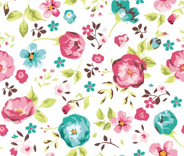 Sans couture beau fond motif fleur — Image vectorielle