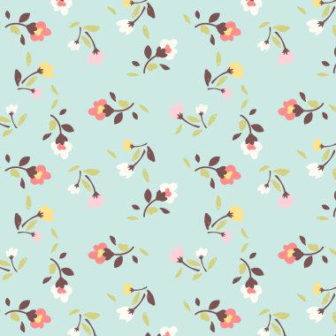 Minik çiçek desenli arka plan