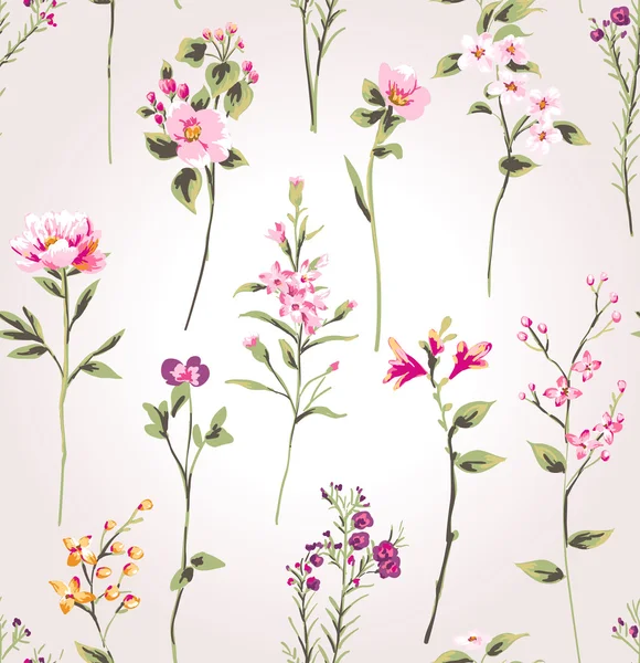 Vintage bahar çiçek şube desen arka plan