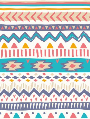 etnik aşiret yazdırma sorunsuz vektör desen arka plan