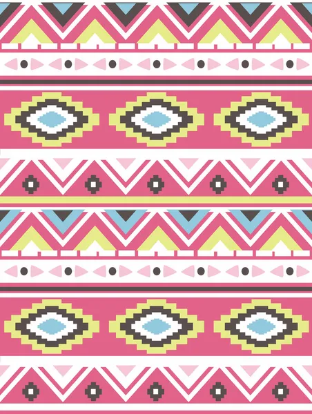 Ethnic tribal print seamless vector pattern background — Stock Vector