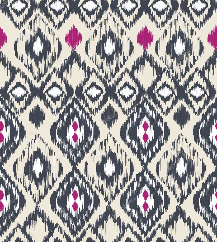 Ethnic tribal print seamless vector pattern background