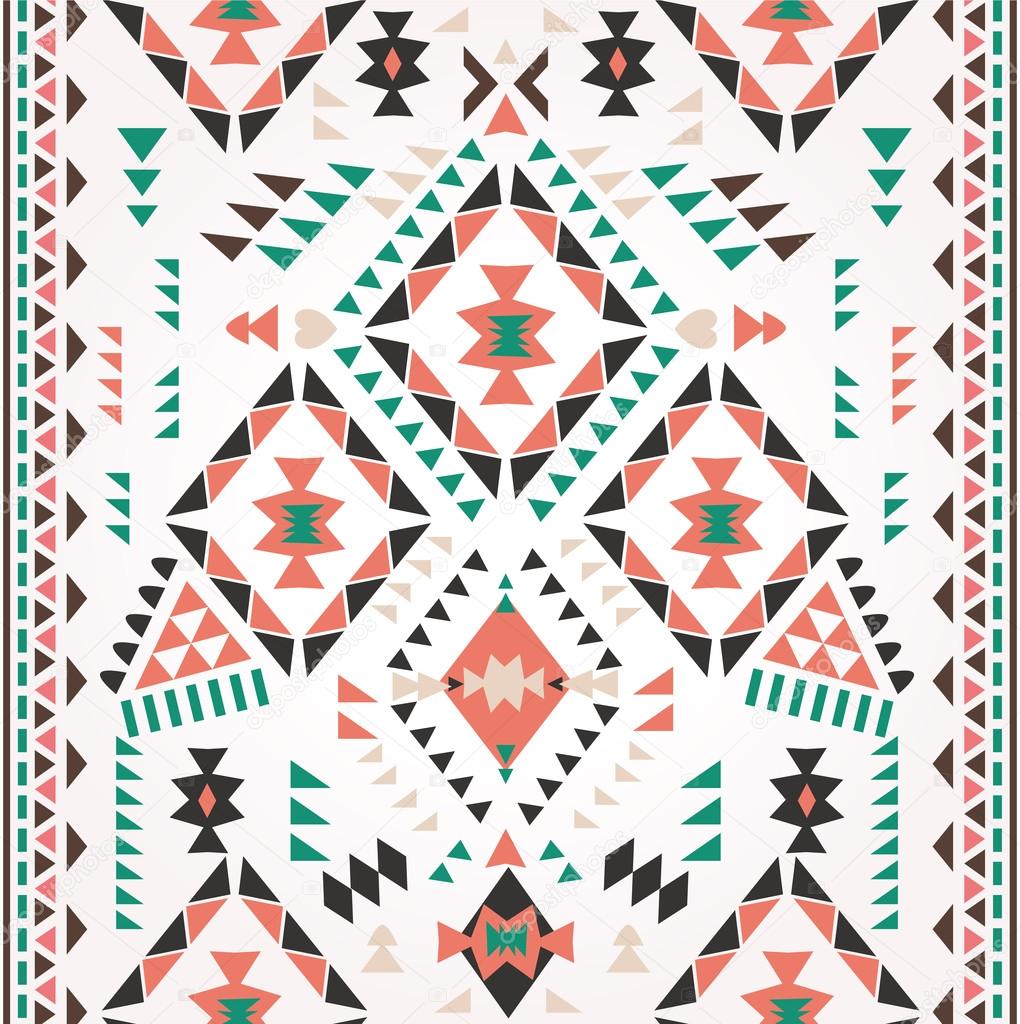 Ethnic print vector pattern background
