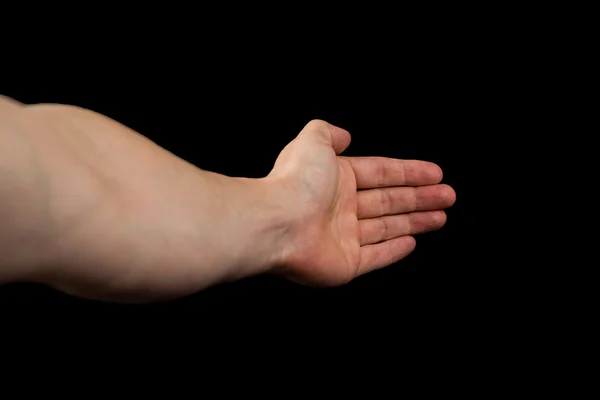 sol kol siyah izole mans