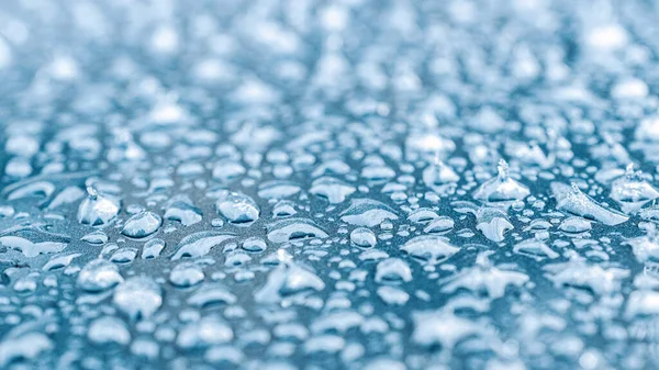 Macro Glassa Fondo Freddo Neve Inverno Blu Cristallo Congelato Modello — Foto Stock