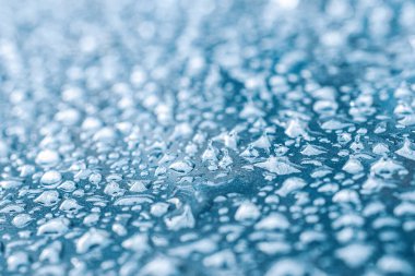 Donmuş buz dokusu. Soğuk kar arka planı. Mavi kristal donuk soyut desen. Beyaz buz dokusu