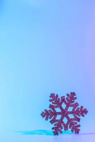 Neon Crăciun Fundal Iarnă Minimal Abstract Fulg Zăpadă Xmas Decorațiuni — Fotografie, imagine de stoc