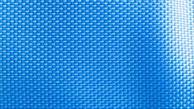 Naylon mavi doku. Spor kumaşı ya da soyut dokuma için koyu polyester iplik malzemesi. Duvar kağıdı için karbon deseni, grafik tasarımı