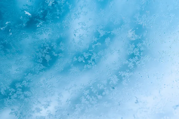 Bevroren Ijsstructuur Koude Sneeuw Winter Achtergrond Blauw Kristal Bevroren Abstract — Stockfoto