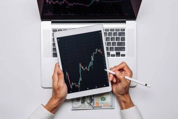 Haute Technologie Demande Financement Pour Vente Achat Analyse Statistiques Sur — Photo