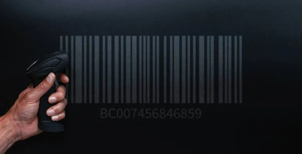 Barcode Scanner Leselaserscanner Für Lager Barcode Scanner Für Etiketten Auf — Stockfoto