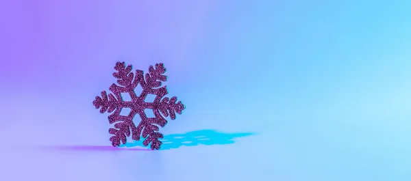 성탄절 크리스마스 추상적 Xmas Snowflake 색차로 장식용 있습니다 — 스톡 사진
