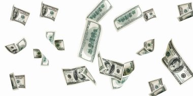Para geçmişi. Amerika 'nın yüz doları. Nakit para düşüyor.