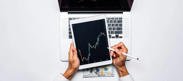 Forskningsförsäljning Finansieringsansökan För Statistik Över Försäljning Köp Och Analys Vinstutdelning — Stockfoto