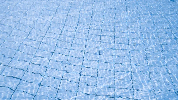 Textura Fondo Agua Superficie Piscina Ola Azul Mar Verano Patrón — Foto de Stock
