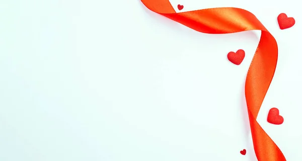 Вітальна Листівка Валентина Червоне Серце Романтичний Подарунок Любовній Білому Тлі — стокове фото
