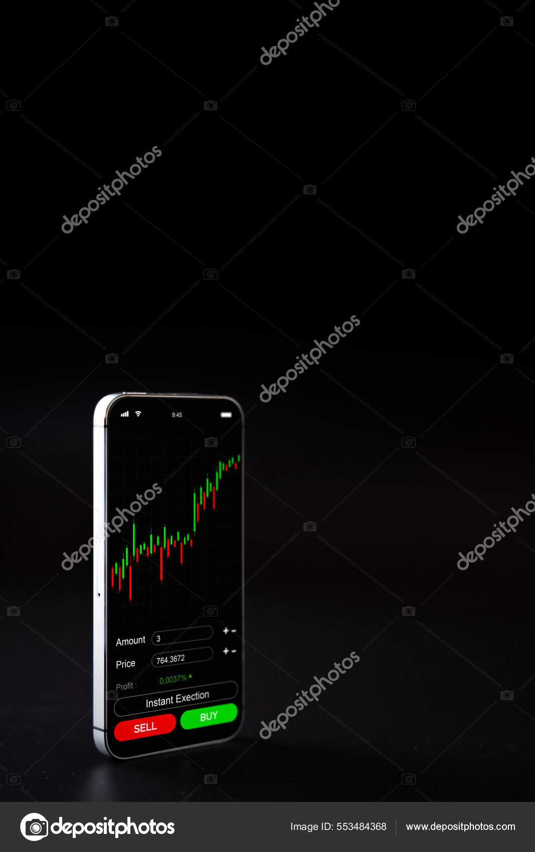 Bitcoin Trading Exchange Bitcoin Mobile Phone App Gold Crypto Currency —  Stock Photo © Mvelishchuk #553484368