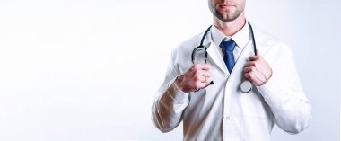 Doktor hastanesinin tıbbi geçmişi. Hastanede ameliyat önlüğü ve mavi eldiven giyen mutlu bir hemşire sağlık kontrolü yapar, klinikteki hastayı muayene eder. Teşhis, kadın hastalıklarının önlenmesi, sağlık hizmetleri