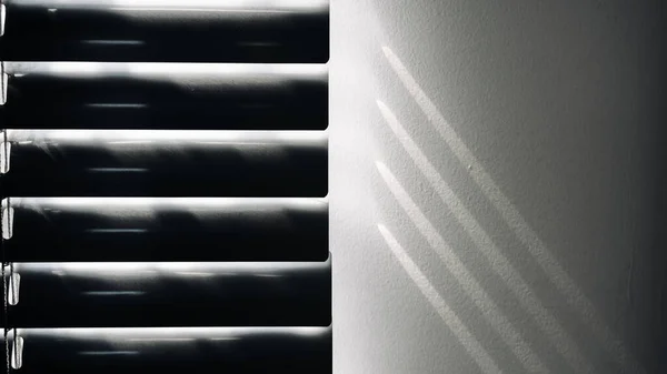 Sol Ombragé Lumière Abstraite Ombre Noire Superposée Partir Fenêtre Sur — Photo