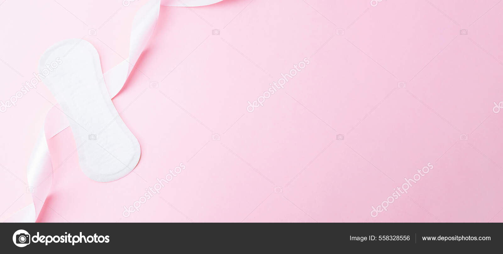 Tampão Menstrual De Higiene Feminina. Fita Rosa Com Tampão Menstrual No  Fundo Rosa. Conceito De Higiene Sanitária. Período Feminino De Menstruação.  Banner De Ciclo De Menstruação Ginecológica. Espaço De Cópia Foto Royalty