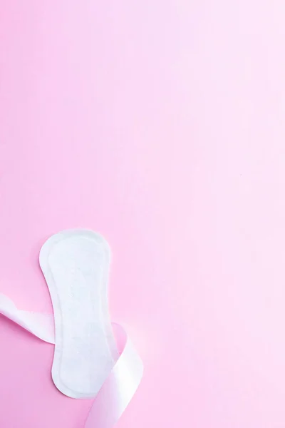 Almofadas Menstruais Higiene Feminina Guardanapo Menstruação Para Higiene Mulher Fundo — Fotografia de Stock
