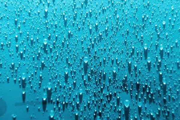 水滴纹理 滴水花花纹 有选择的重点 水滴飞溅雨的纹理 — 图库照片