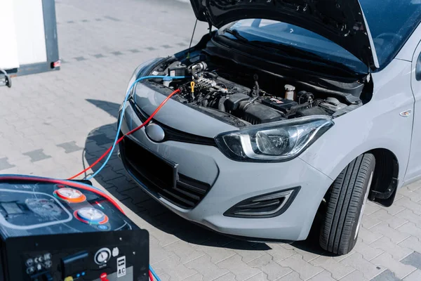 Car Conditioning Air Repair Service Check Automotive Vehicle Conditioning System — Φωτογραφία Αρχείου