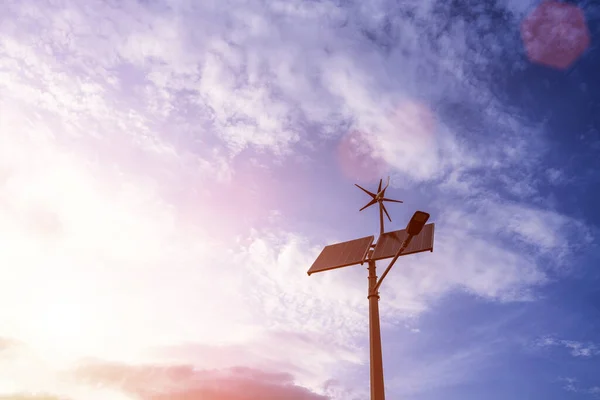 Fontes Energia Alternativas Tecnologia Fotovoltaica Renovável Com Painel Energia Solar — Fotografia de Stock