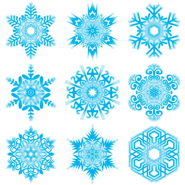 Snowflakes set — Stock Vector