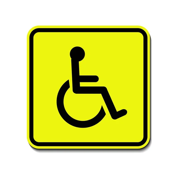 Napędzany Wyłączony Znak Kierowcy Niepełnosprawny Parking Dla Niepełnosprawnych Lub Dostępność Ilustracja Stockowa